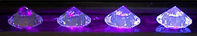 Fluorescence d'un diamant